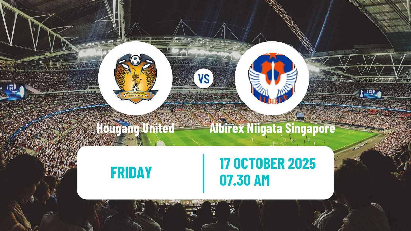 Football Singapore Premier League Hougang United - Albirex Niigata Singapore
