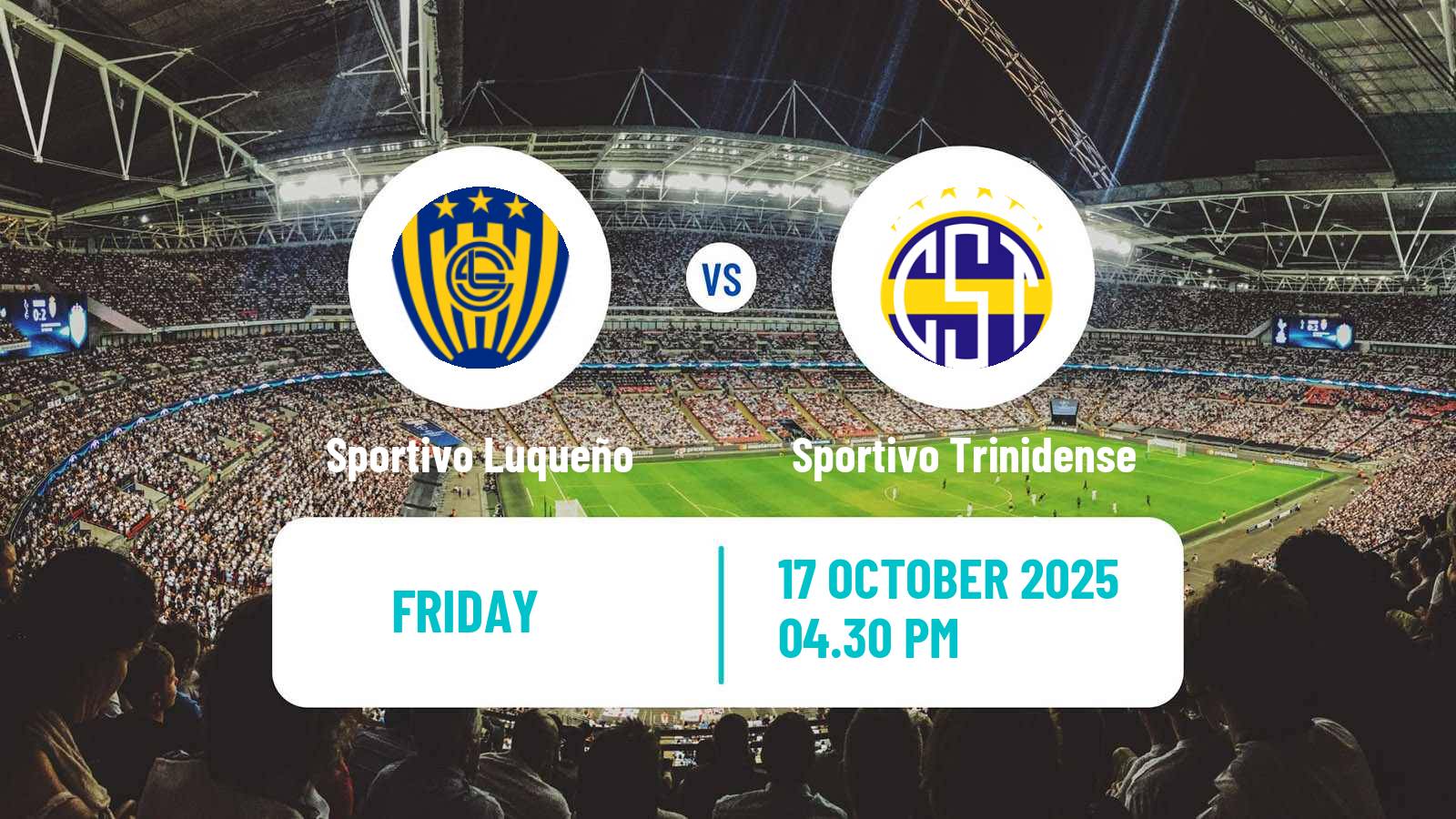Football Paraguayan Primera Division Sportivo Luqueño - Sportivo Trinidense