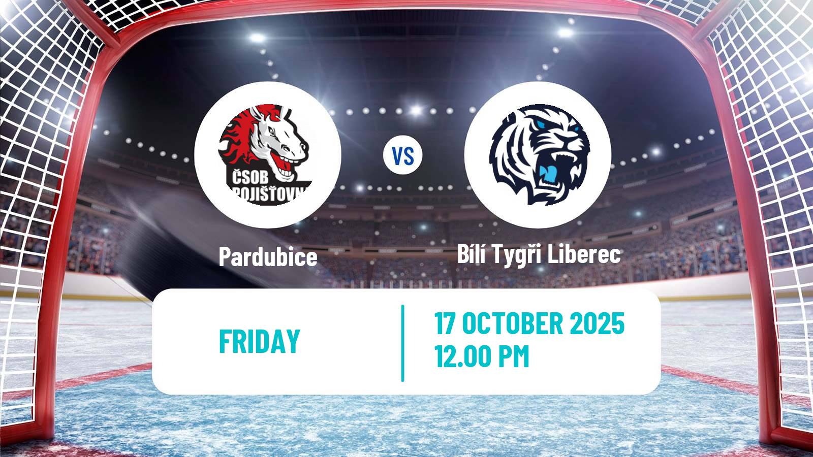 Hockey Czech Extraliga Pardubice - Bílí Tygři Liberec