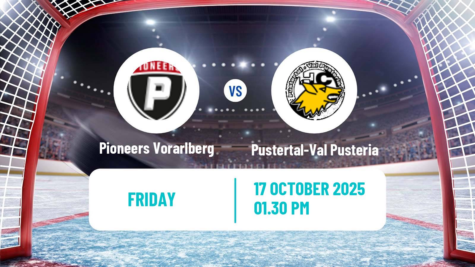 Hockey Austrian Ice Hockey League Pioneers Vorarlberg - Pustertal-Val Pusteria