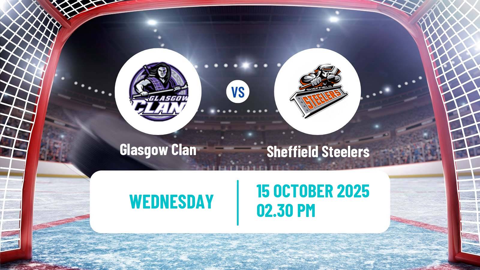 Hockey United Kingdom Elite League Glasgow Clan - Sheffield Steelers