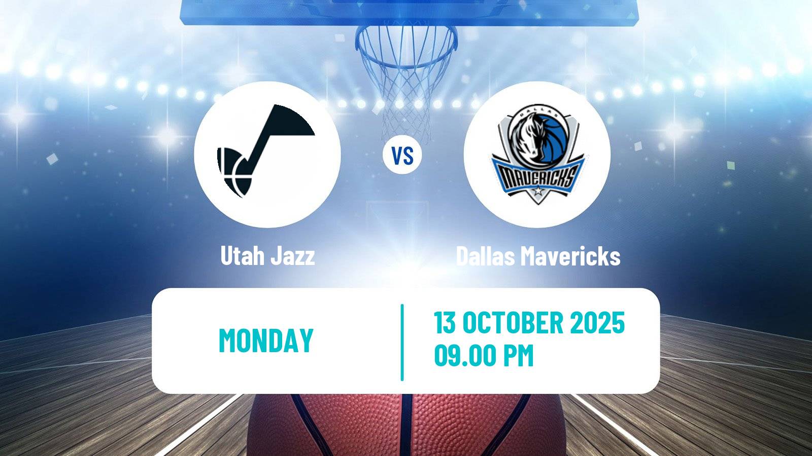 Basketball NBA Utah Jazz - Dallas Mavericks