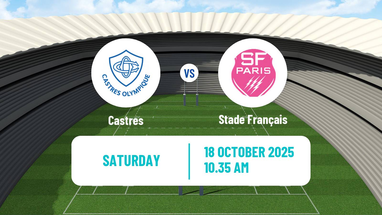 Rugby union French Top 14 Castres - Stade Français