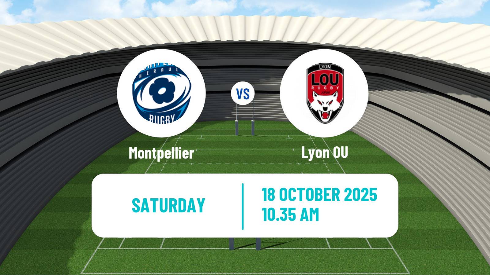 Rugby union French Top 14 Montpellier - Lyon