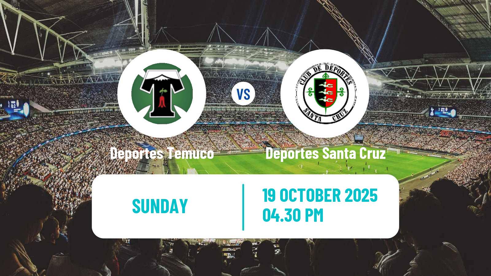 Football Chilean Primera B Deportes Temuco - Deportes Santa Cruz