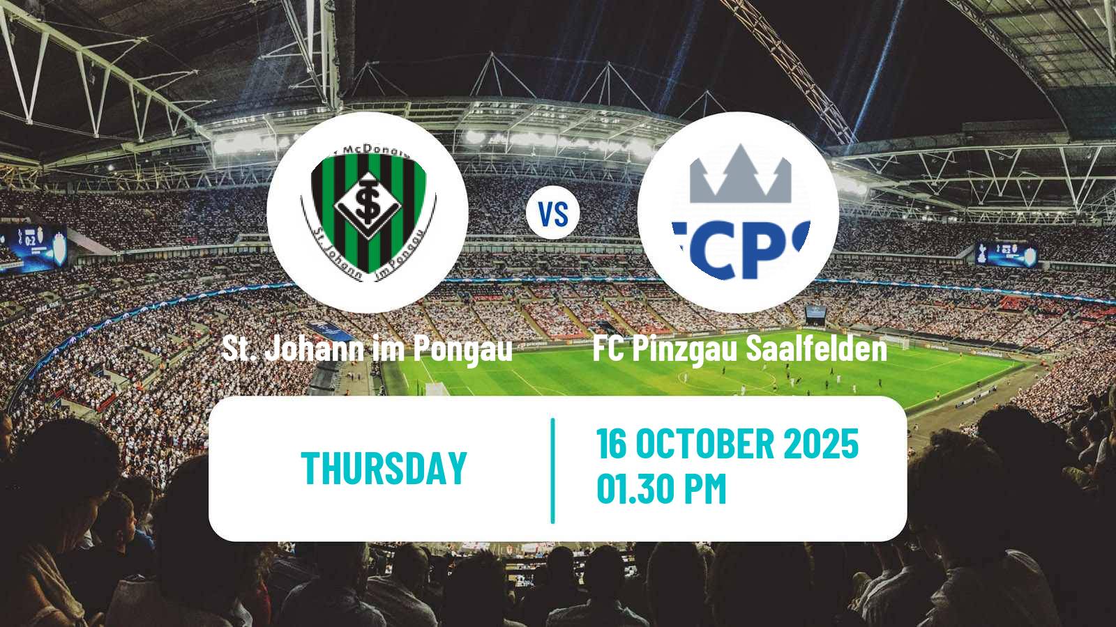 Football Austrian Regionalliga West St. Johann im Pongau - FC Pinzgau Saalfelden