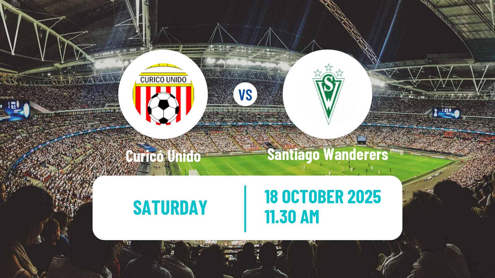 Football Chilean Primera B Curicó Unido - Santiago Wanderers