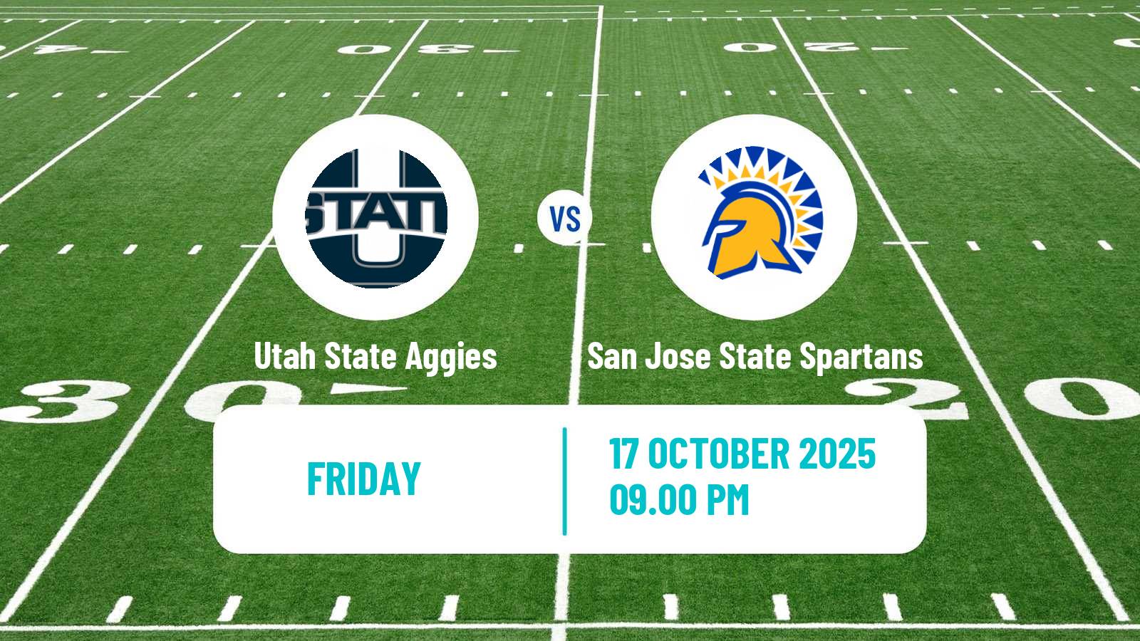 American football NCAA College Football Utah State Aggies - San Jose State Spartans