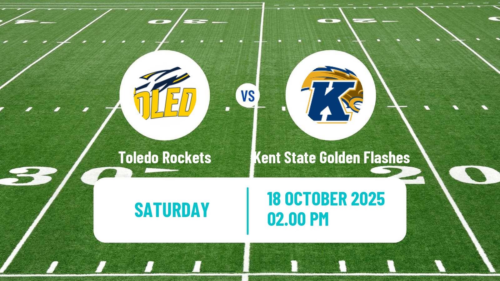 American football NCAA College Football Toledo Rockets - Kent State Golden Flashes