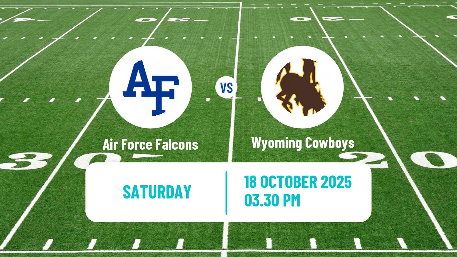 American football NCAA College Football Air Force Falcons - Wyoming Cowboys