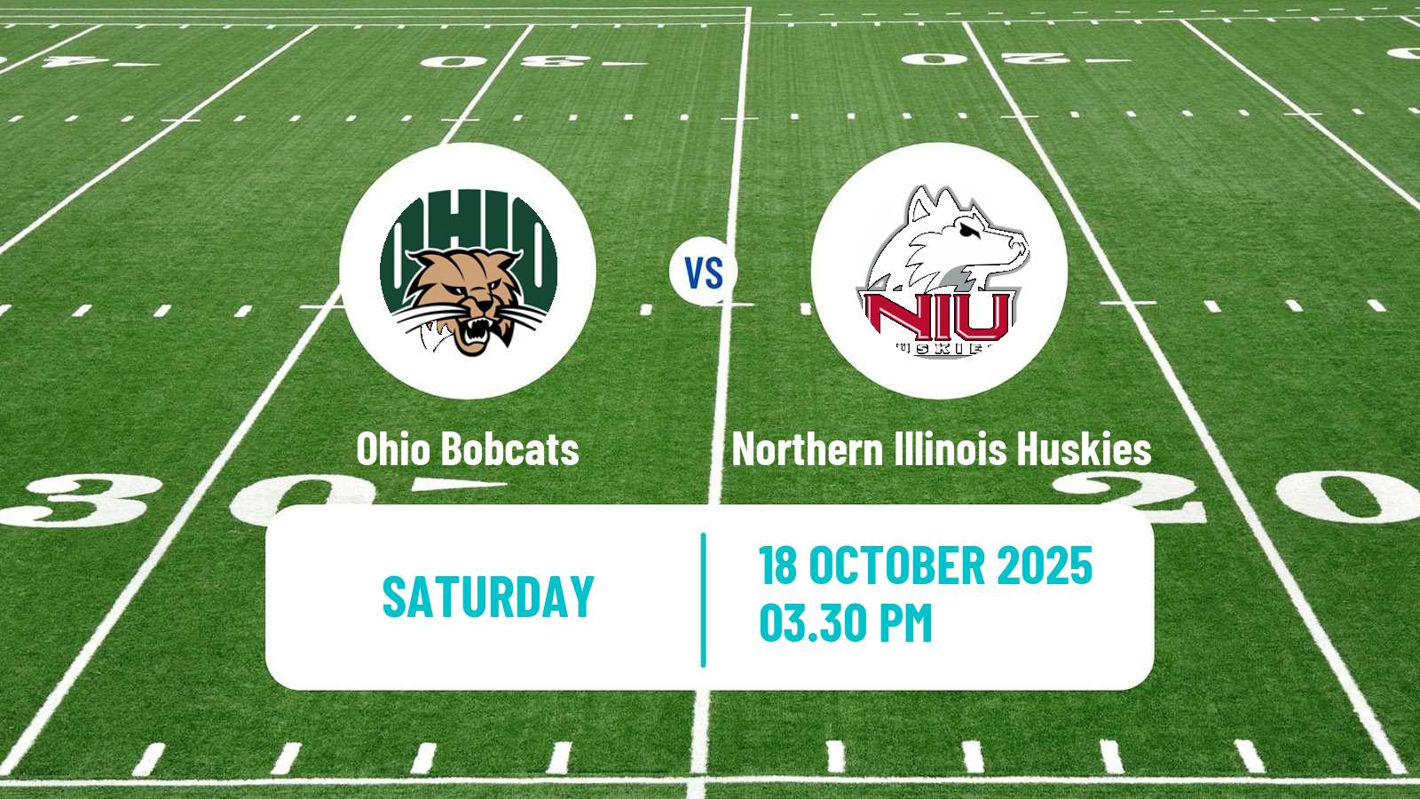 American football NCAA College Football Ohio Bobcats - Northern Illinois Huskies