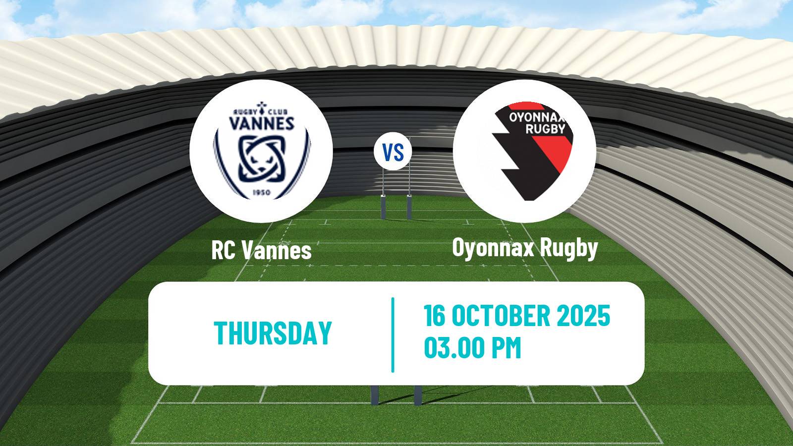 Rugby union French Pro D2 Vannes - Oyonnax Rugby