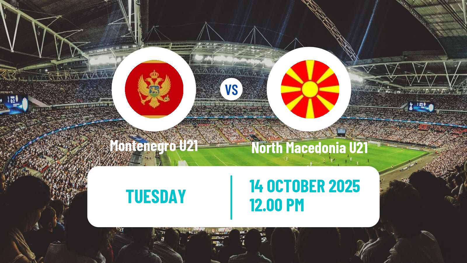 Football UEFA Euro U21 Montenegro U21 - North Macedonia U21