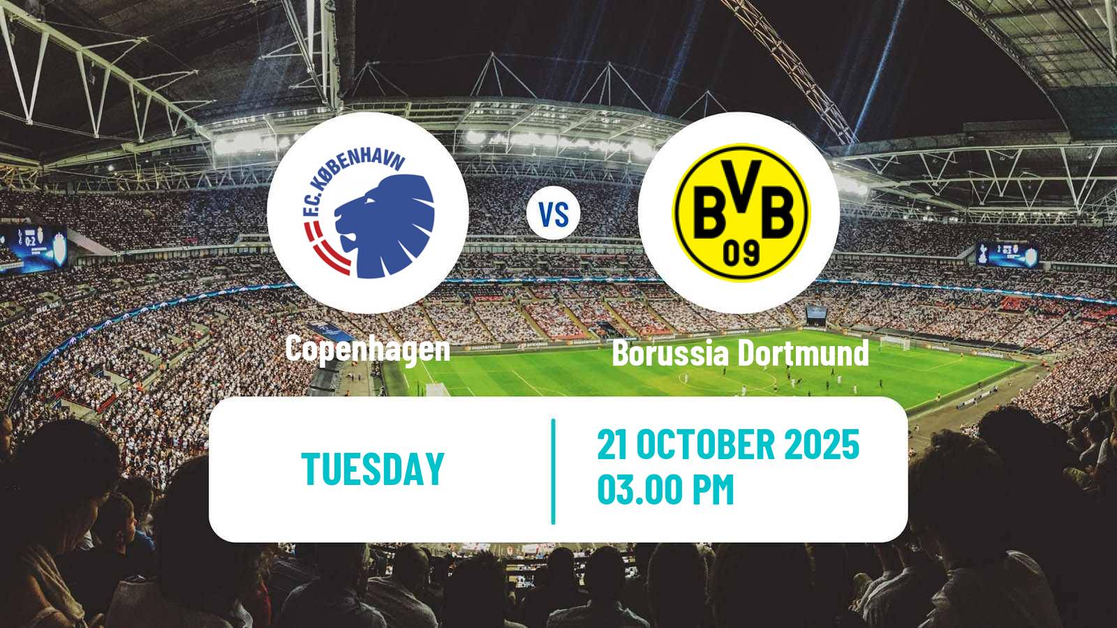 Football UEFA Champions League Copenhagen - Borussia Dortmund