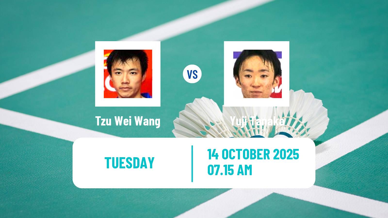 Badminton BWF World Tour Denmark Open Men Tzu Wei Wang - Yuji Tanaka
