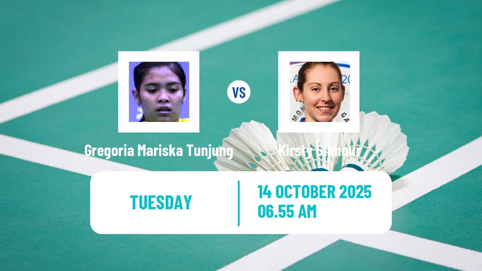 Badminton BWF World Tour Denmark Open Women Gregoria Mariska Tunjung - Kirsty Gilmour