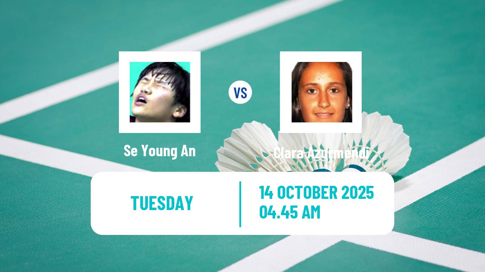 Badminton BWF World Tour Denmark Open Women Se Young An - Clara Azurmendi