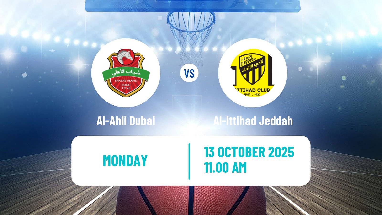 Basketball WASL Basketball Al-Ahli Dubai - Al-Ittihad Jeddah