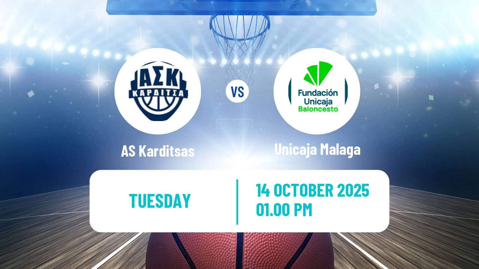 Basketball Champions League Basketball Karditsas - Unicaja Malaga