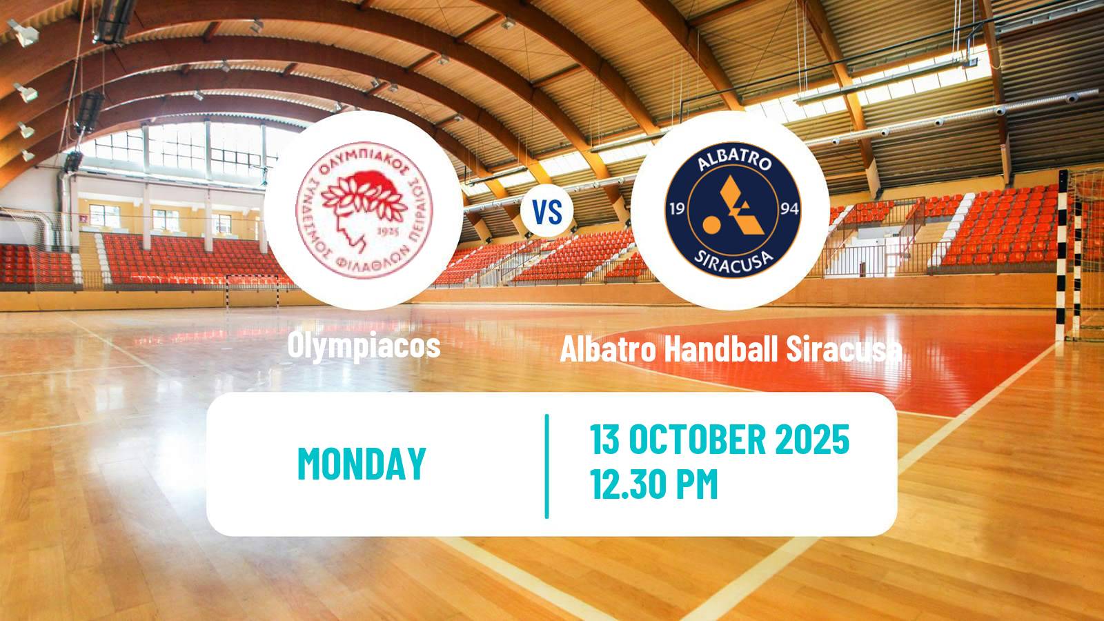 Handball EHF European Cup Olympiacos - Albatro Handball Siracusa