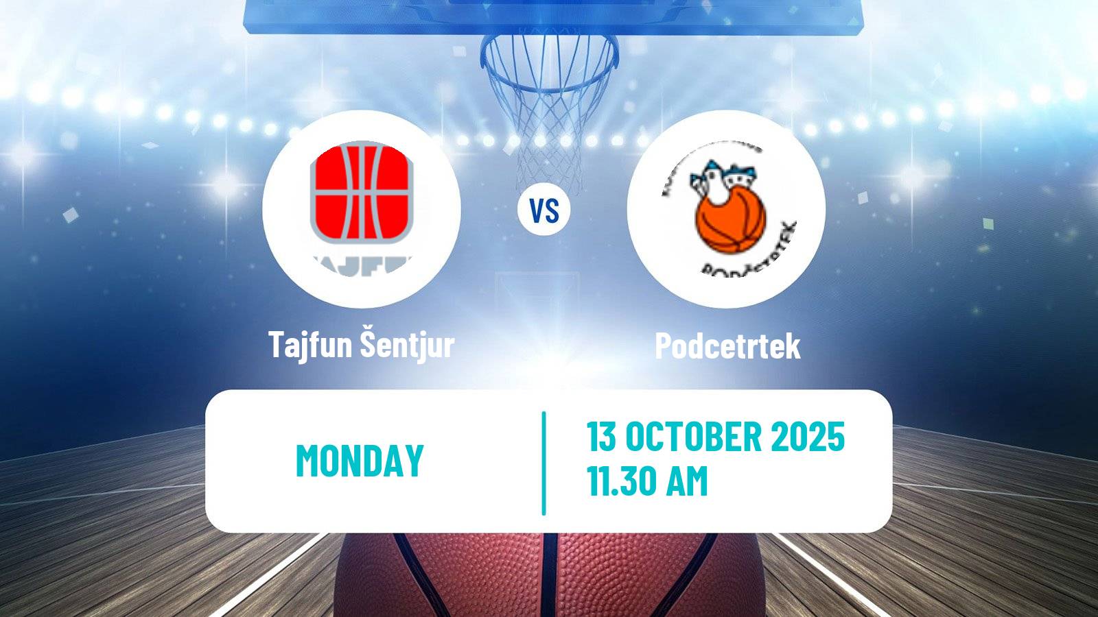 Basketball Slovenian Liga Basketball Tajfun Šentjur - Podcetrtek