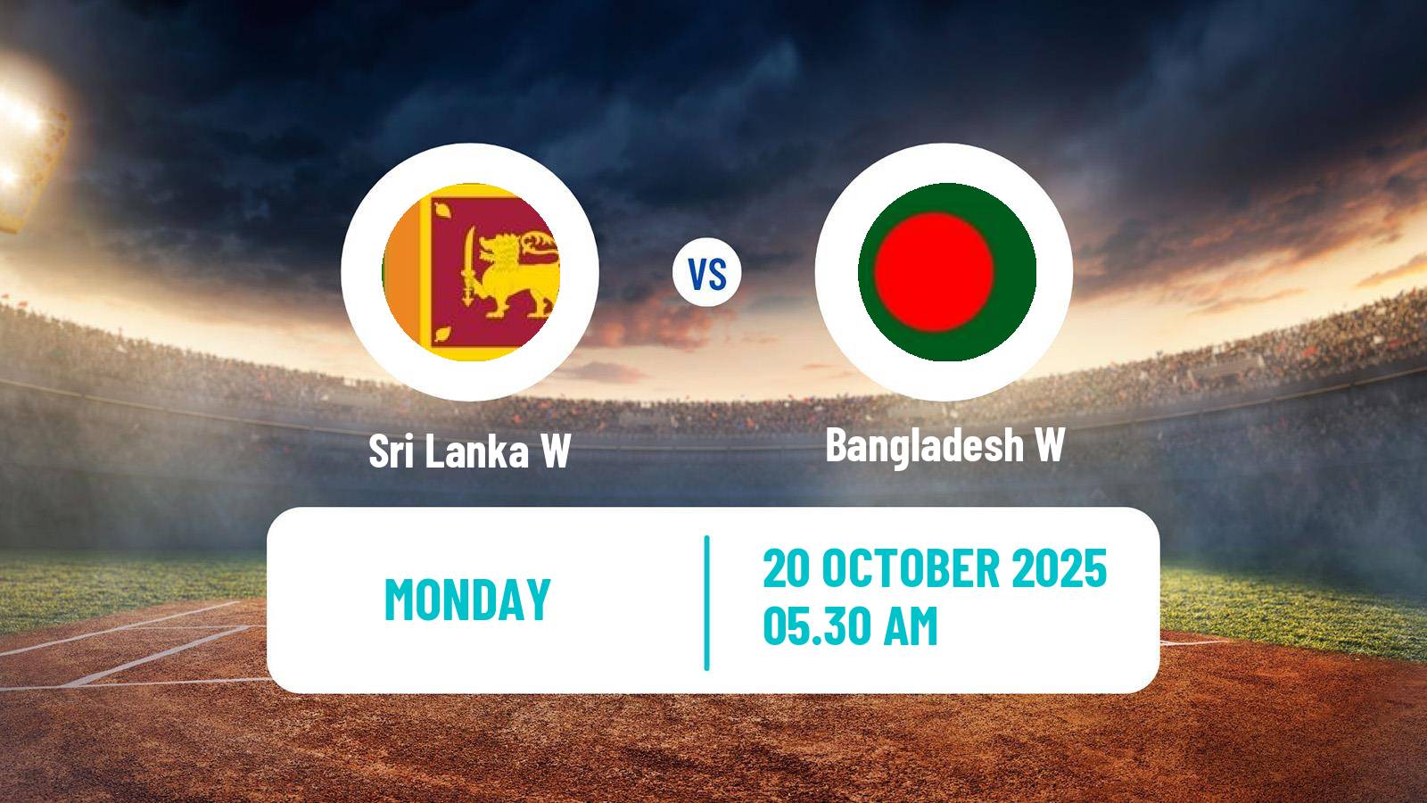Cricket ICC World Cup Women Sri Lanka W - Bangladesh W
