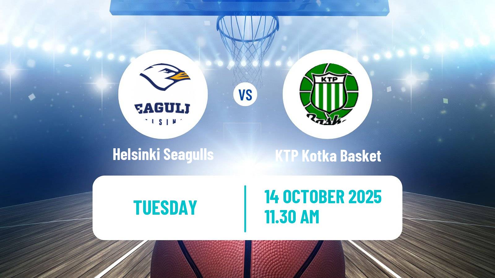 Basketball Finnish Korisliiga Helsinki Seagulls - KTP Kotka Basket