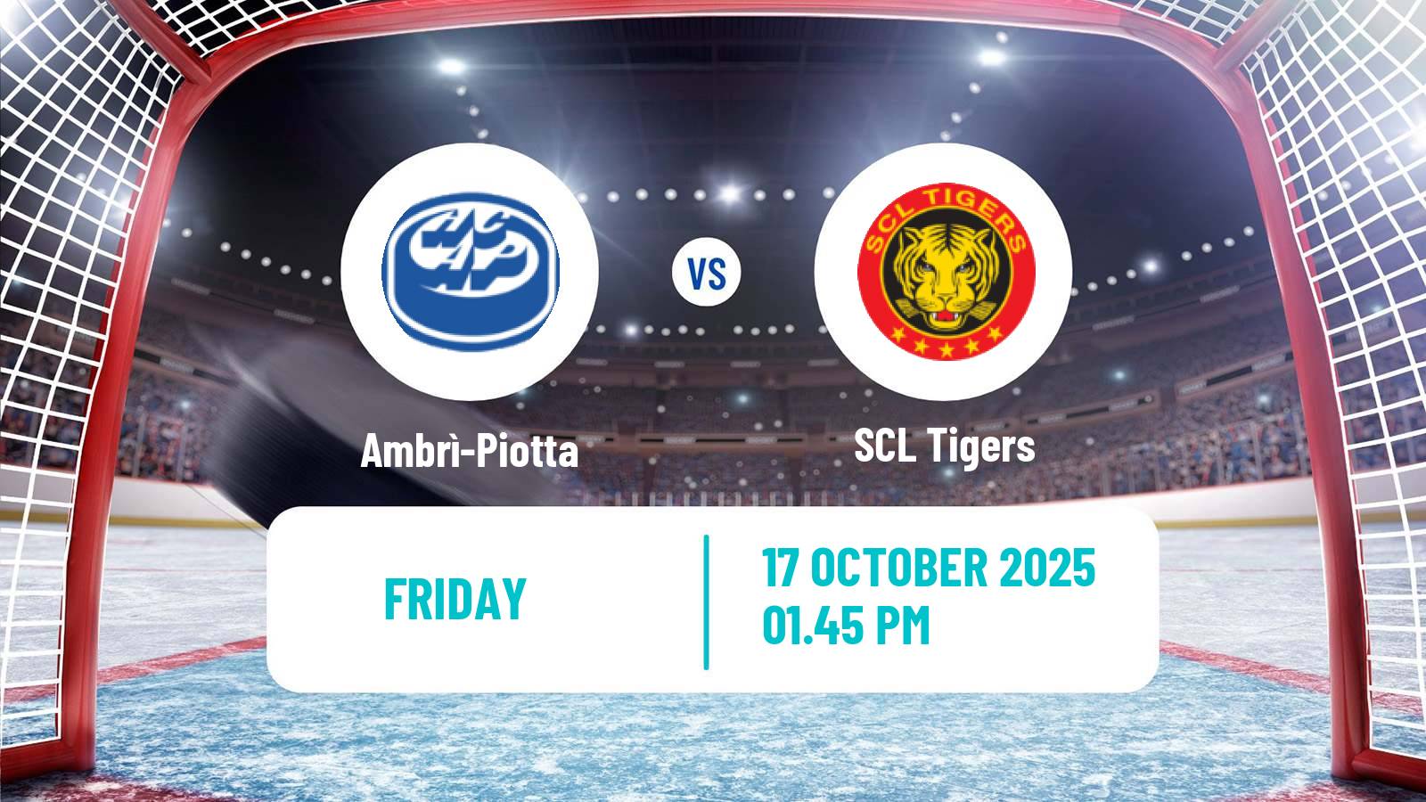 Hockey Swiss National League Hockey Ambrì-Piotta - SCL Tigers
