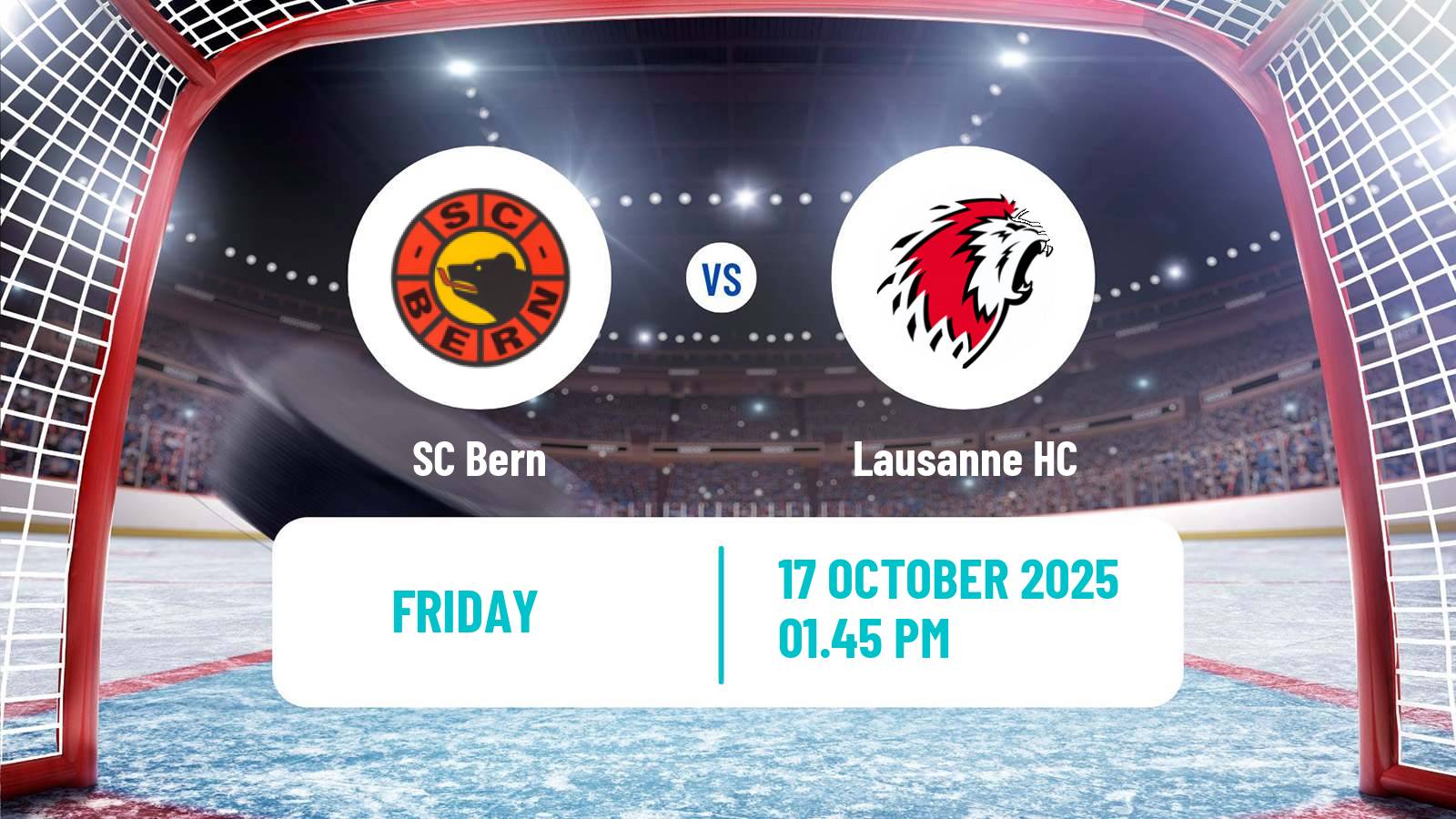 Hockey Swiss National League Hockey Bern - Lausanne HC