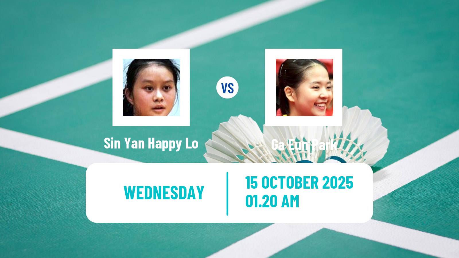 Badminton BWF World Tour Kl Masters Malaysia Super 100 Women Sin Yan Happy Lo - Ga Eun Park