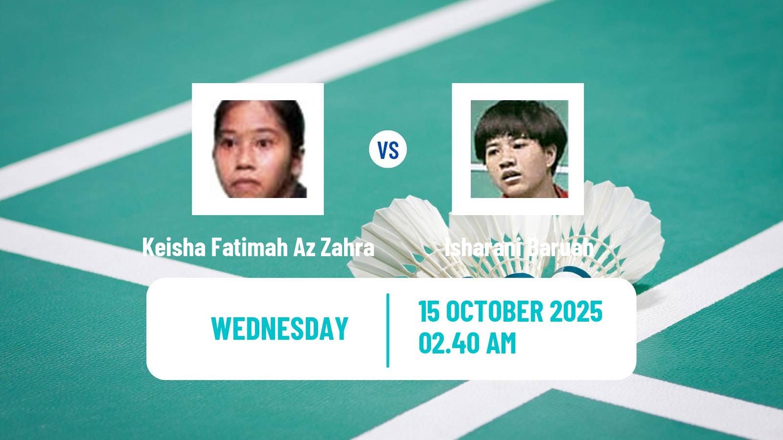Badminton BWF World Tour Kl Masters Malaysia Super 100 Women Keisha Fatimah Az Zahra - Isharani Baruah
