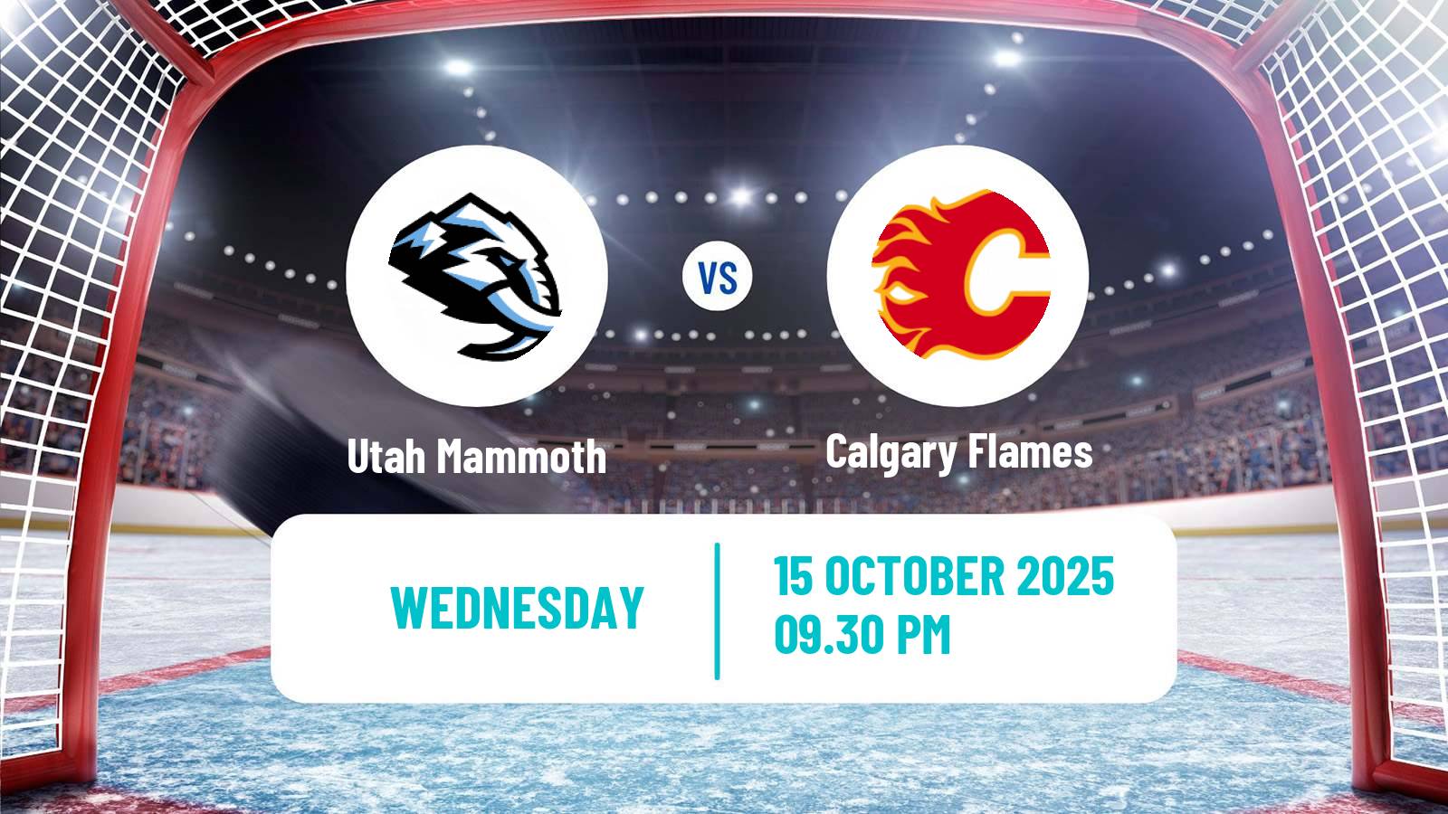 Hockey NHL Utah Mammoth - Calgary Flames