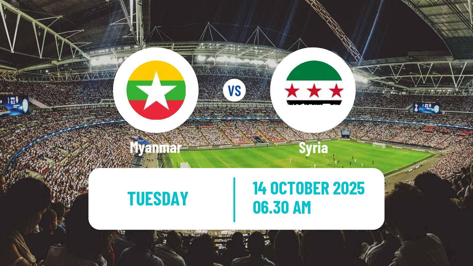 Football Asian Cup Myanmar - Syria