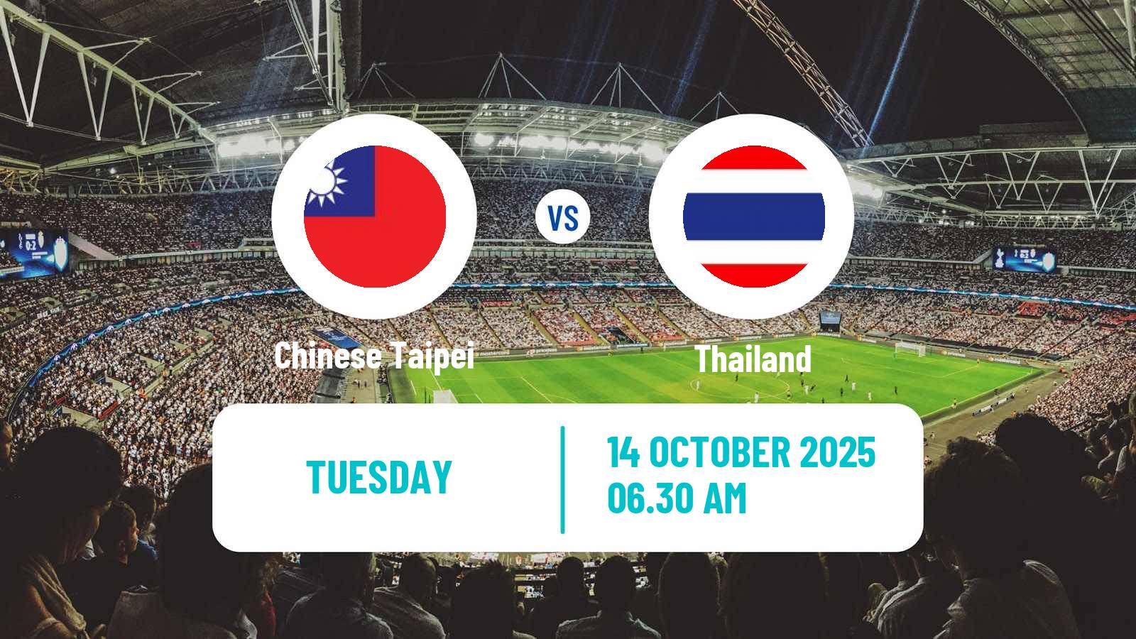 Football Asian Cup Chinese Taipei - Thailand