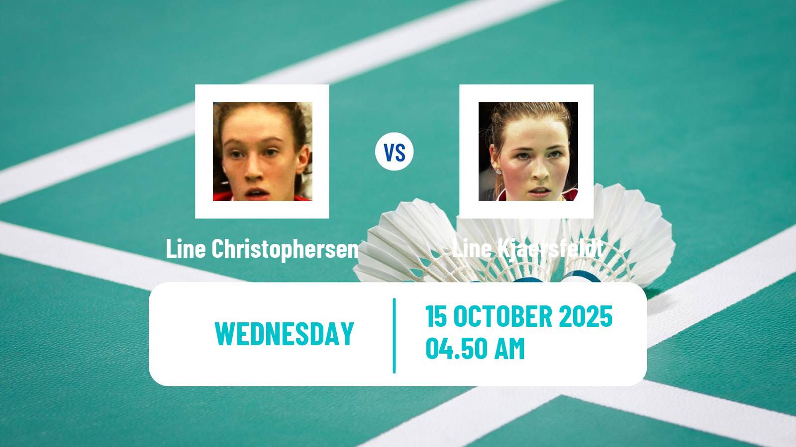 Badminton BWF World Tour Denmark Open Women Line Christophersen - Line Kjaersfeldt