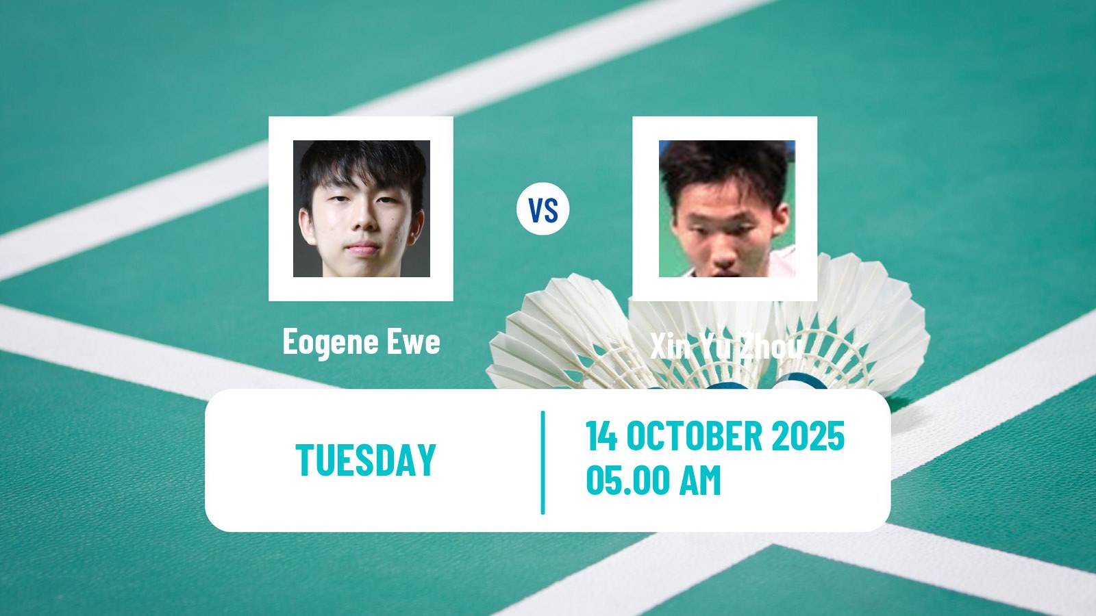 Badminton BWF World Tour Kl Masters Malaysia Super 100 Men Eogene Ewe - Xin Yu Zhou