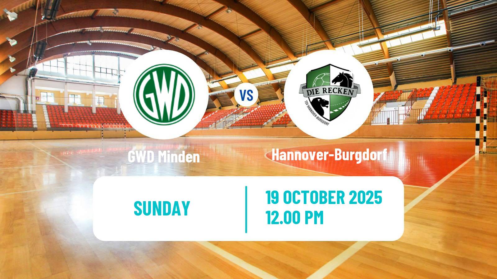 Handball German Bundesliga Handball GWD Minden - Hannover-Burgdorf