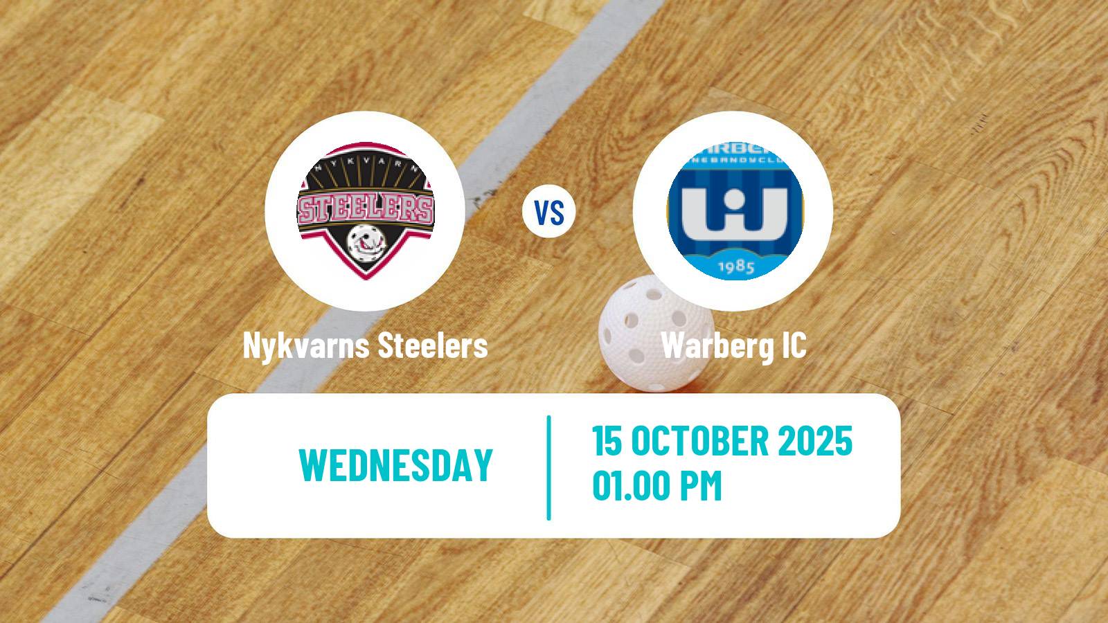 Floorball Swedish Superligan Floorball Nykvarns Steelers - Warberg