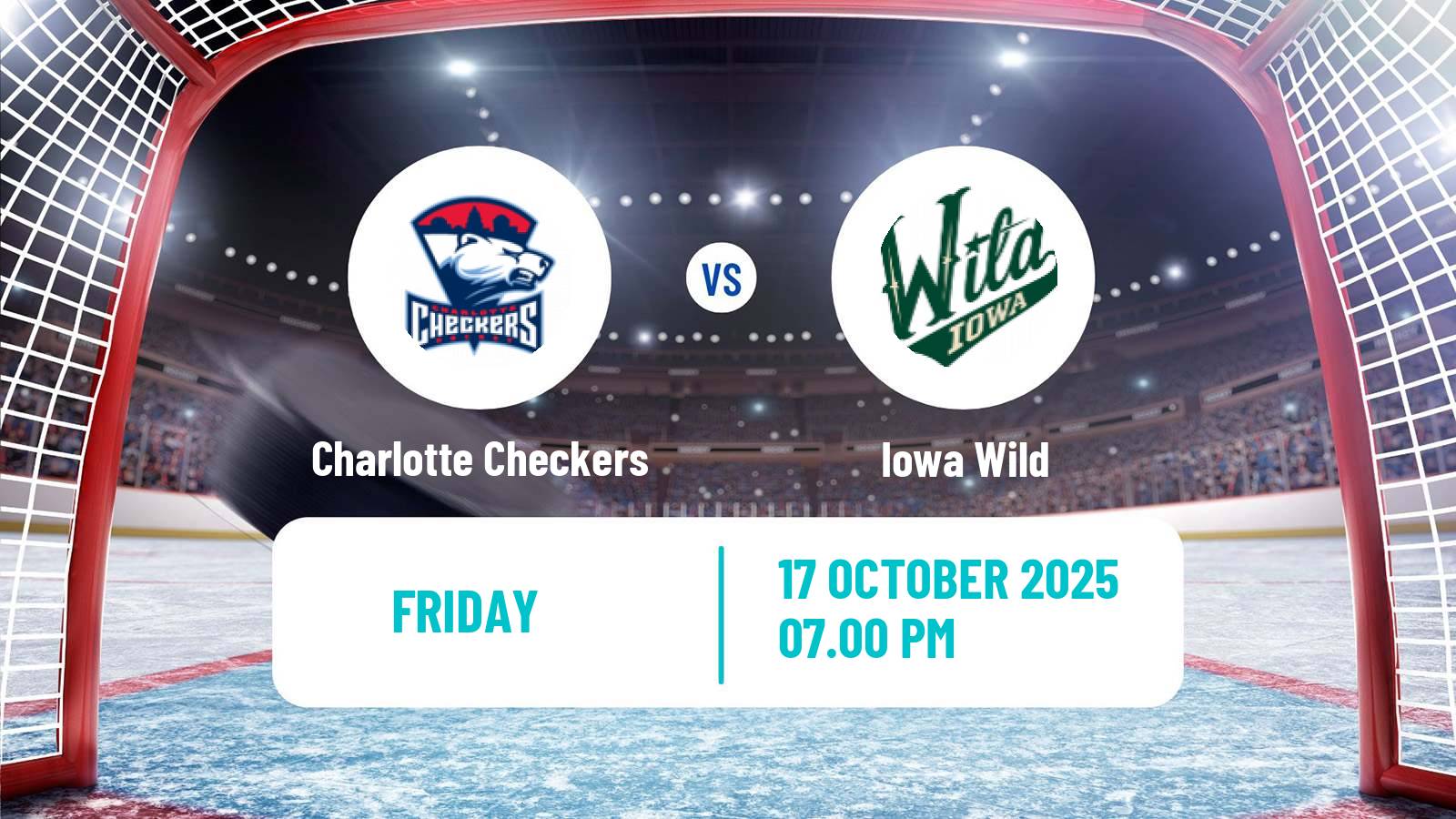 Hockey AHL Charlotte Checkers - Iowa Wild