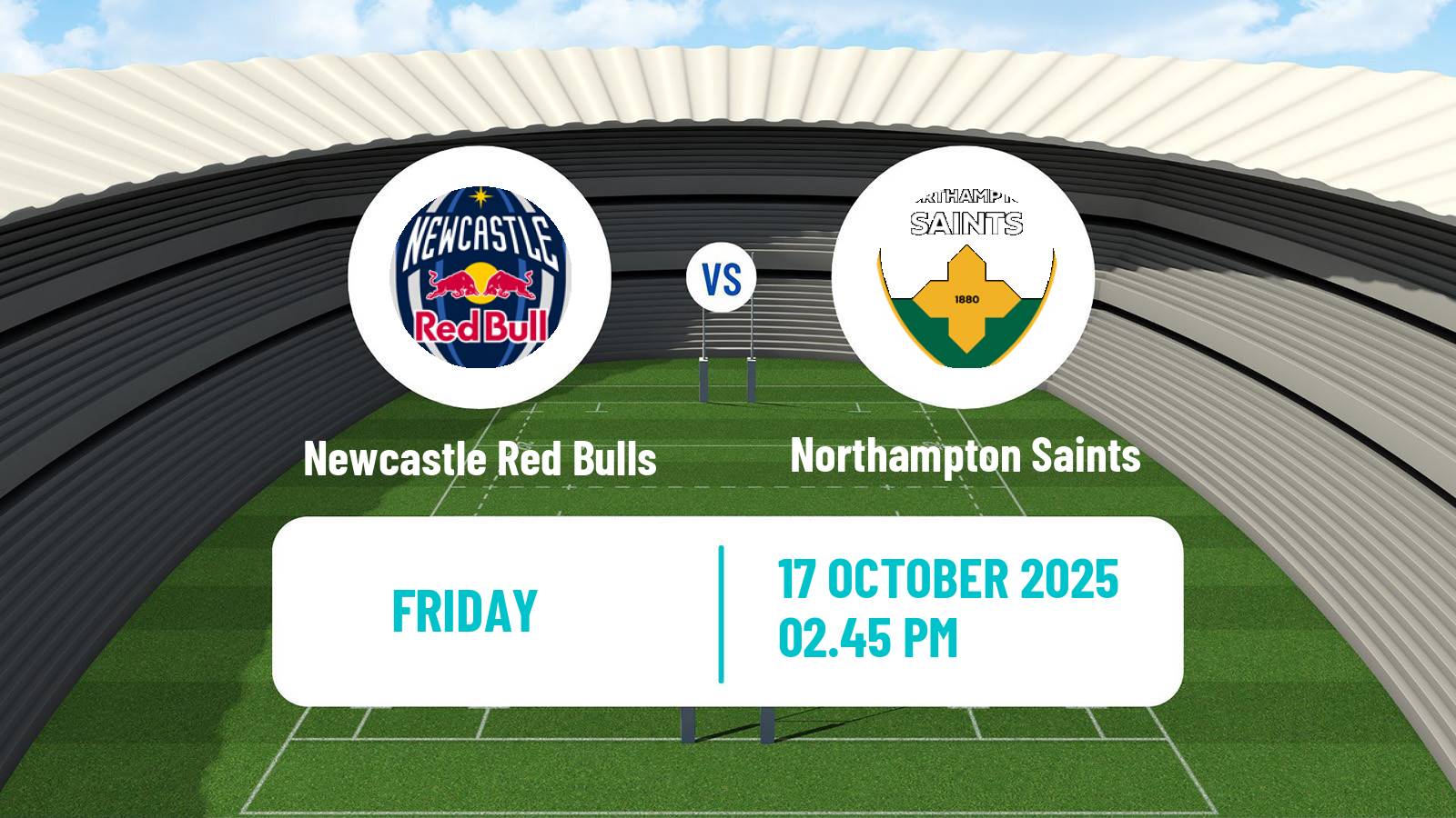 Rugby union English Premiership Rugby Newcastle Red Bulls - Northampton Saints