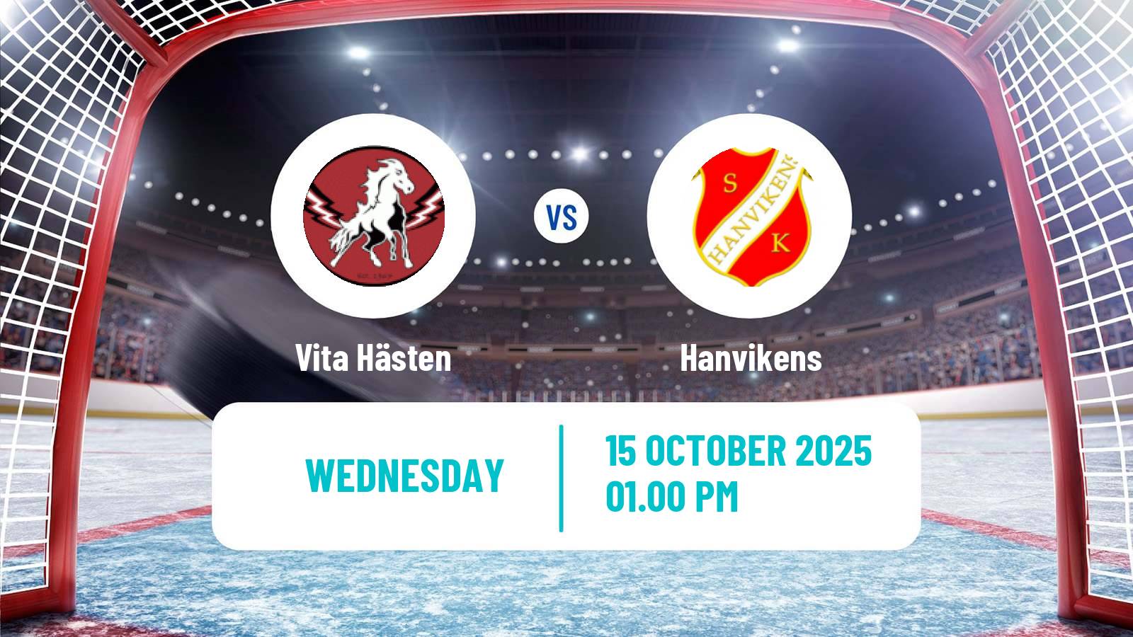 Hockey Swedish HockeyEttan Sodra Vita Hästen - Hanvikens