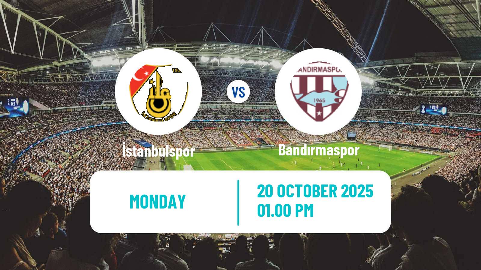 Football Turkish First League İstanbulspor - Bandırmaspor