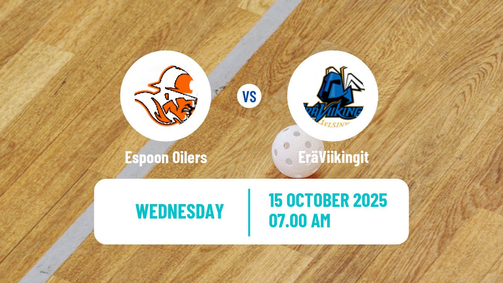 Floorball Finnish F-Liiga Espoon Oilers - EräViikingit