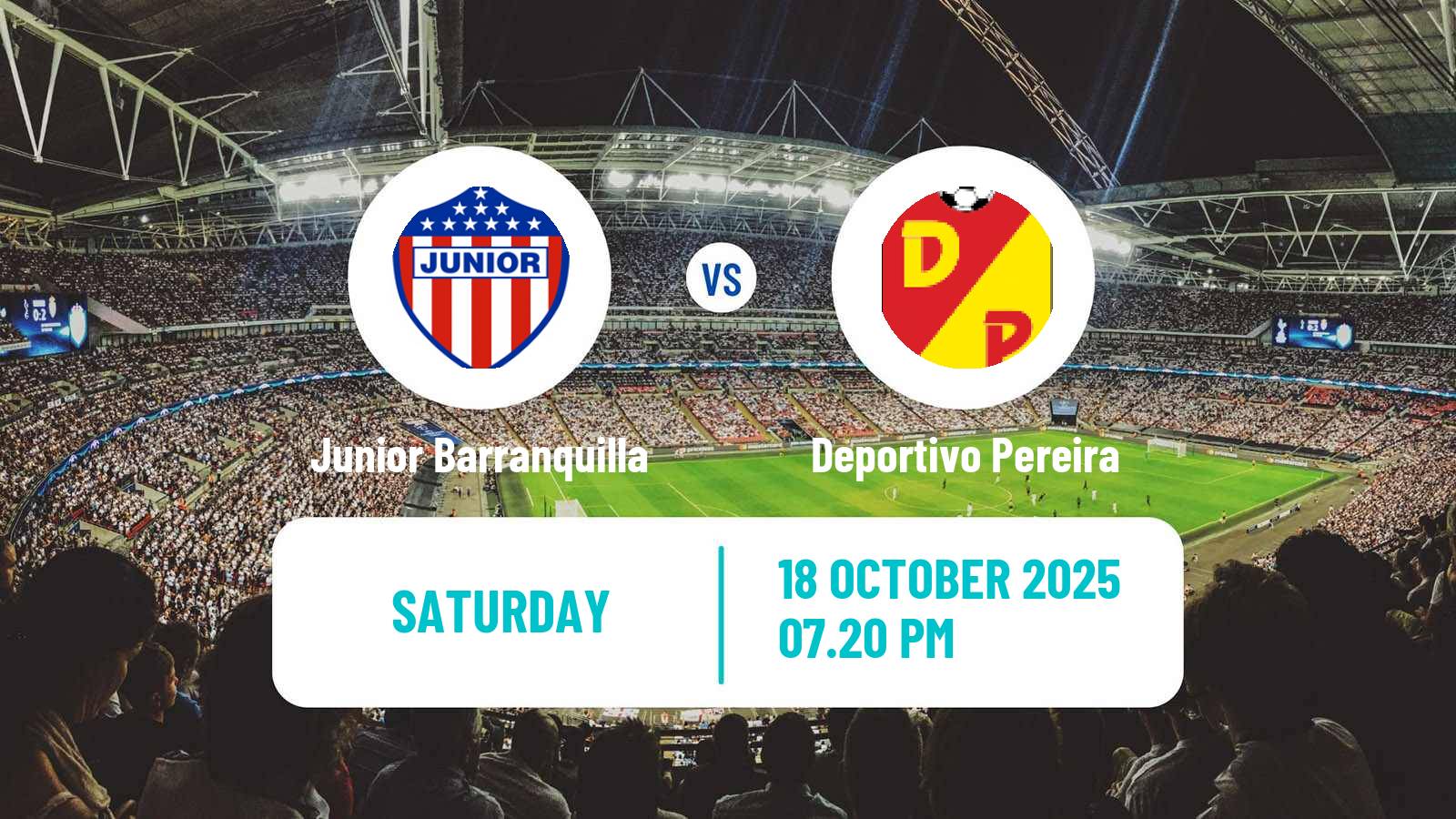 Football Colombian Primera A Junior Barranquilla - Deportivo Pereira