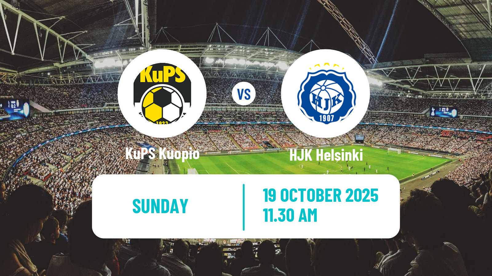 Football Finnish Veikkausliiga KuPS Kuopio - HJK