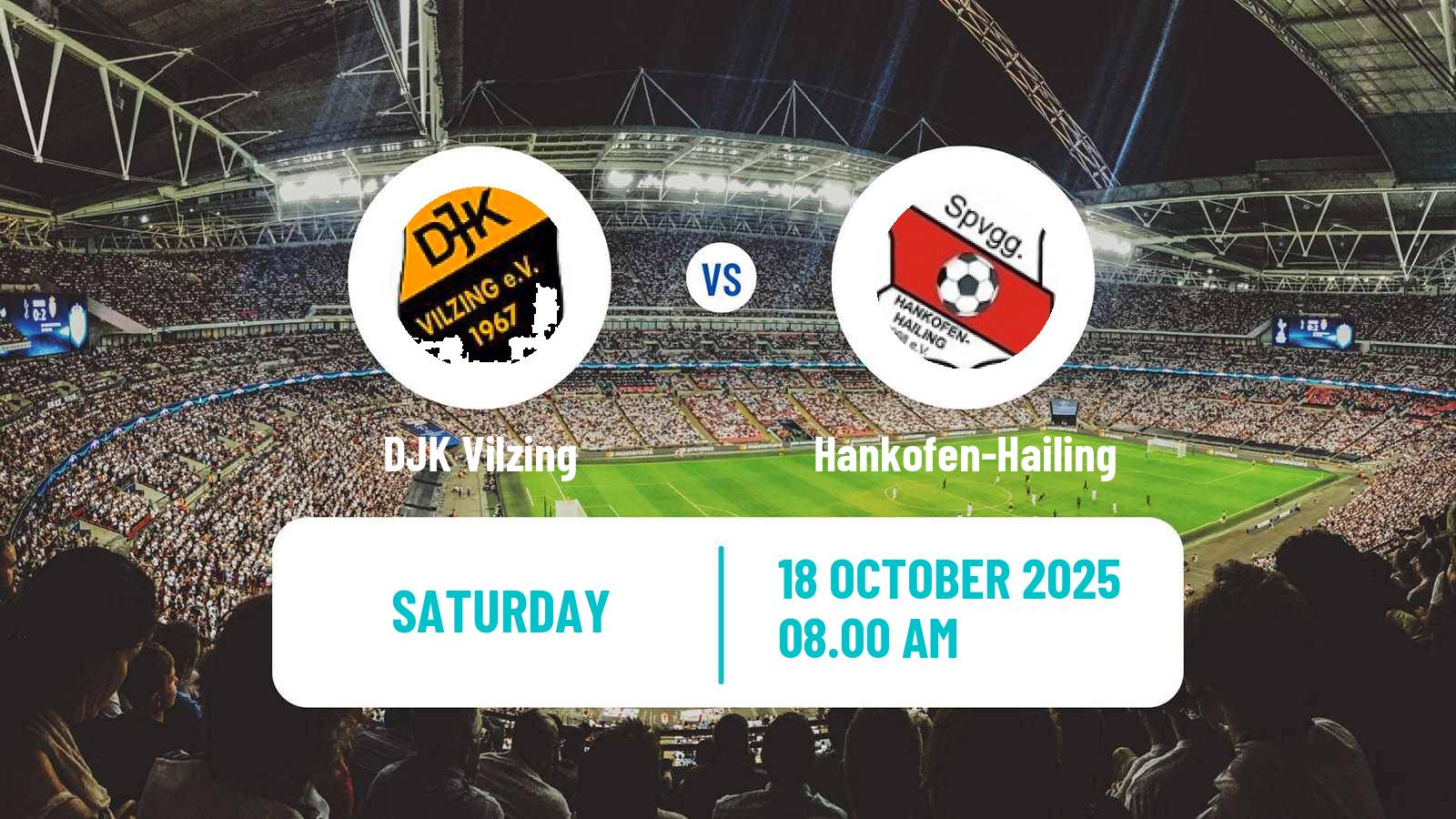 Football German Regionalliga Bayern Vilzing - Hankofen-Hailing