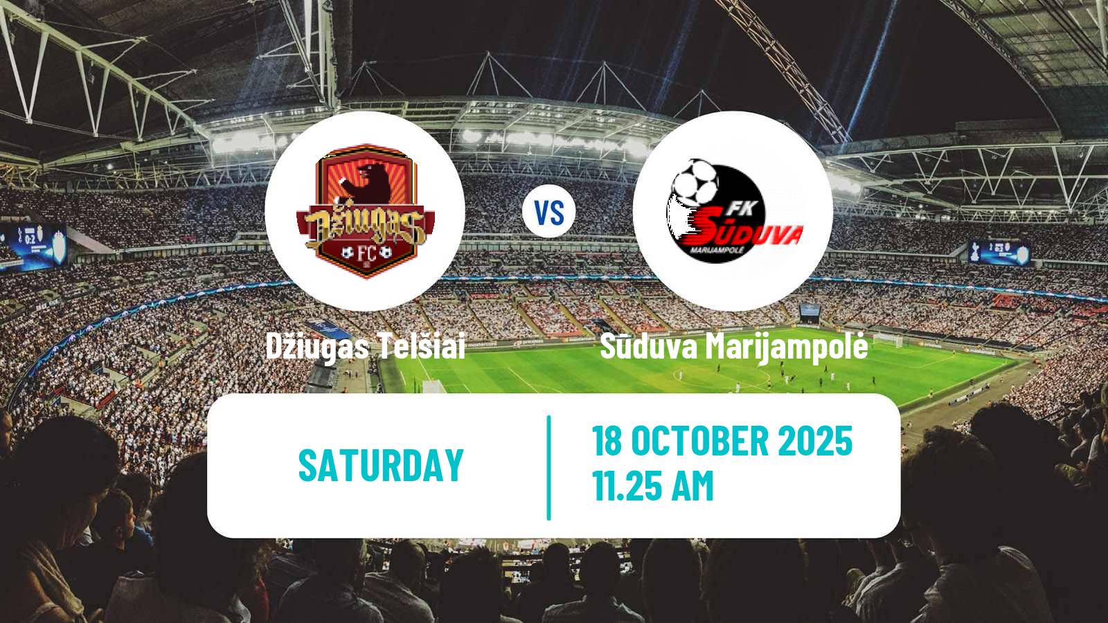 Football Lithuanian A Lyga Džiugas Telšiai - Sūduva Marijampolė