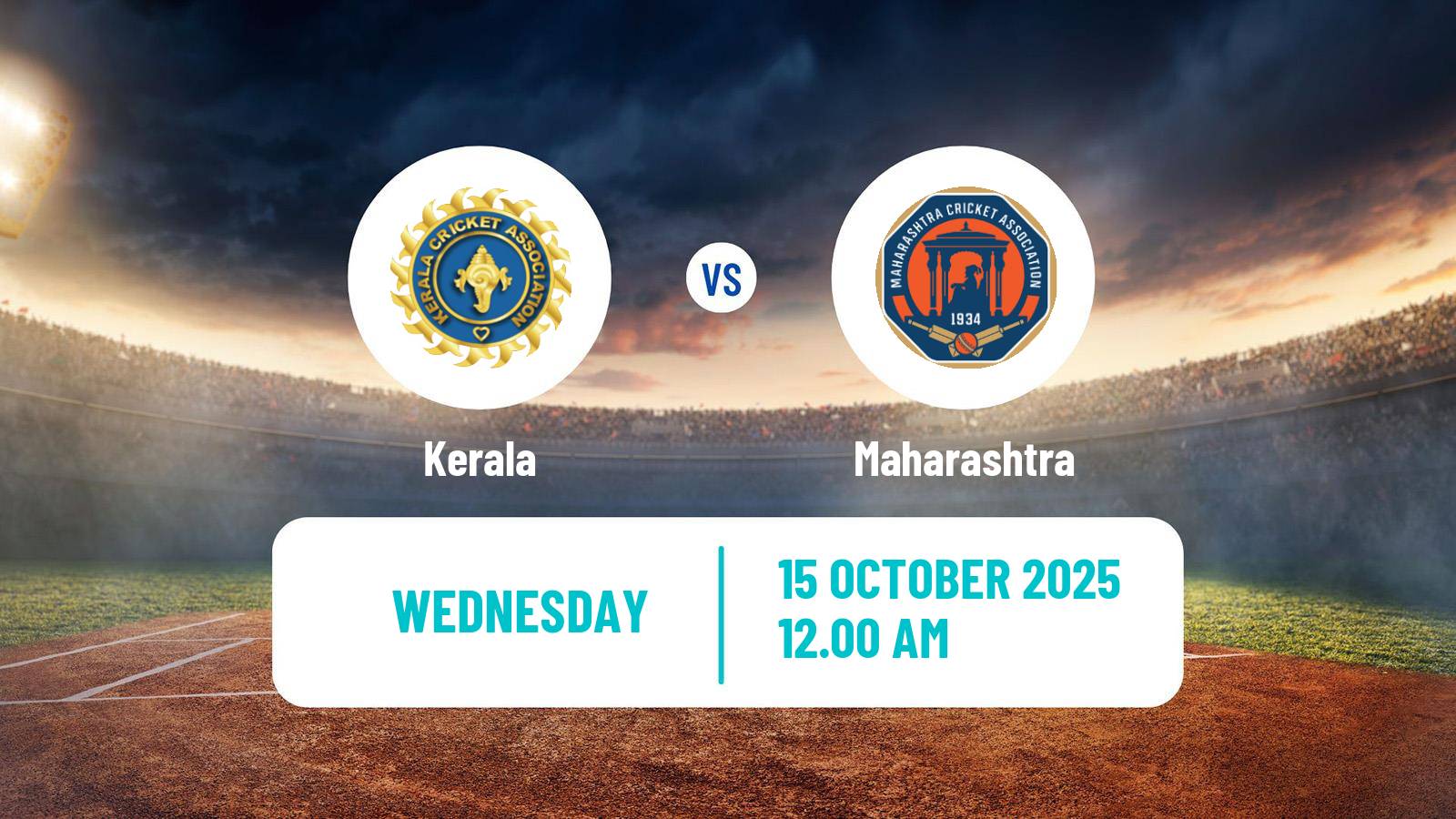 Cricket Ranji Trophy Kerala - Maharashtra