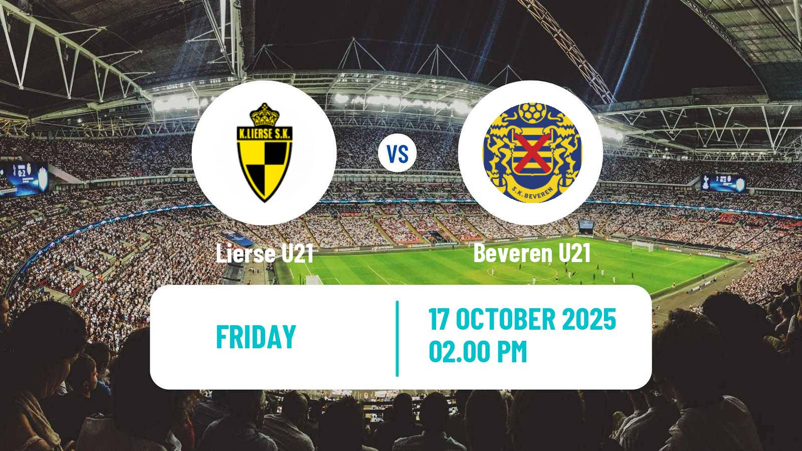 Football Belgian Pro League U21 Lierse U21 - Beveren U21