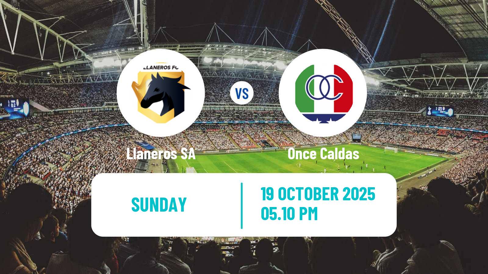 Football Colombian Primera A Llaneros SA - Once Caldas